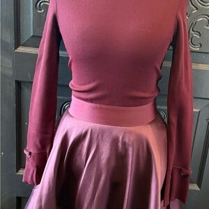 Ted Baker Wine Red Midi Dress